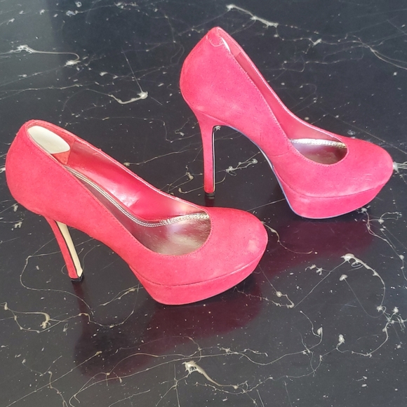 Bakers, Platform High Heels, size 6, Red - Picture 6 of 8